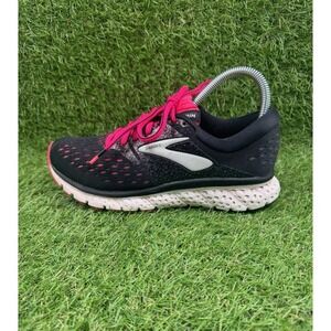 Brooks Glycerin 16 Womens Size 6.5 B Black Pink Athletic Running Shoes Sneakers